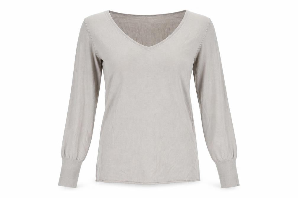 The White Company Women’s Beige Merino Wool V-Neck Jumper L