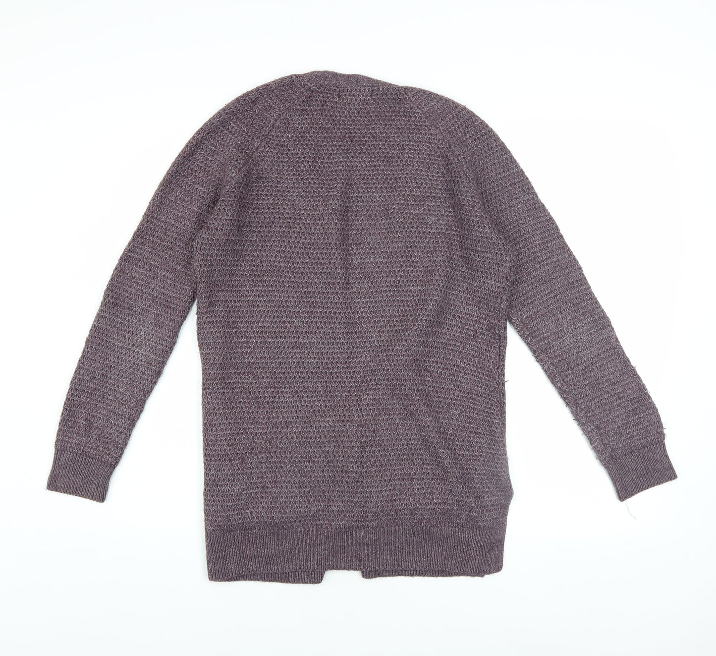 FatFace Women's Purple Open Knit Long Sleeve Cardigan UK 6