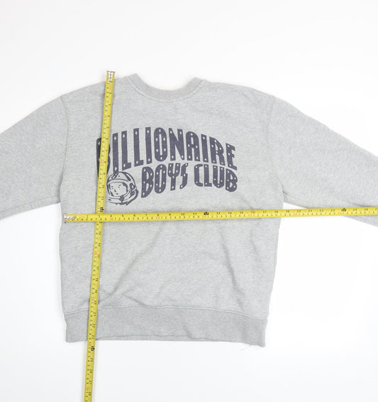 Billionaire Boys Club Mens Grey Cotton Logo Pullover Sweatshirt S