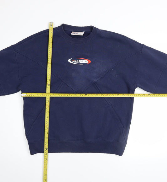Fila Men's Blue XS Crew Neck Pullover Sweatshirt