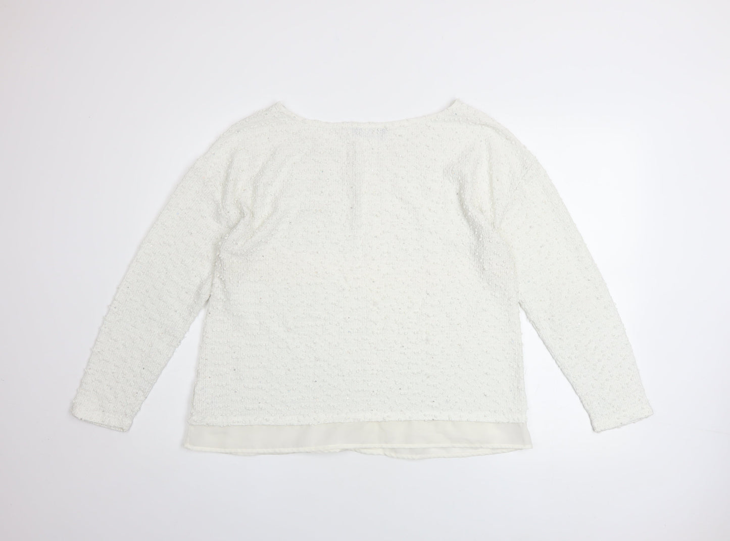 George Women’s Ivory Boat Neck Knit Pullover Jumper Size 16