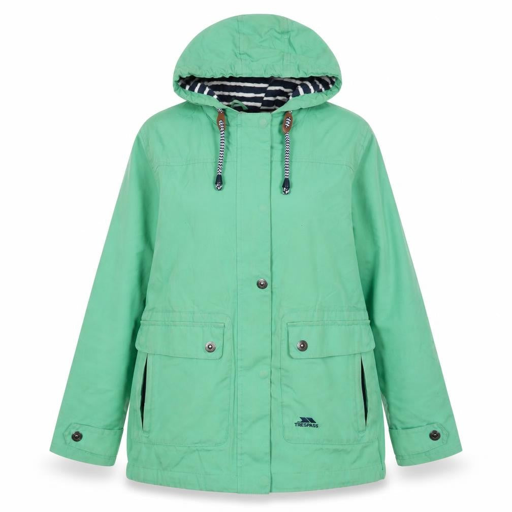Trespass Women's Green Waterproof Hooded Parka Jacket Size 12