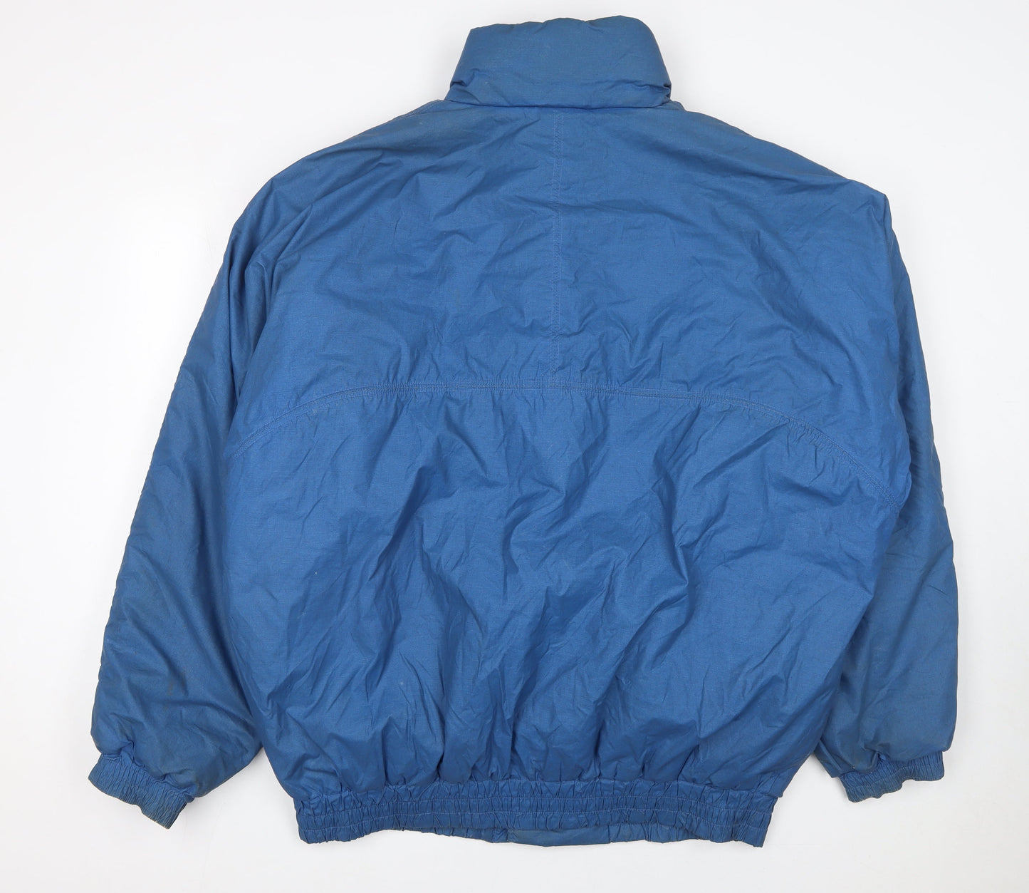 Luhta Men's Blue Puffer Jacket L Winter Outdoor Zip Coat
