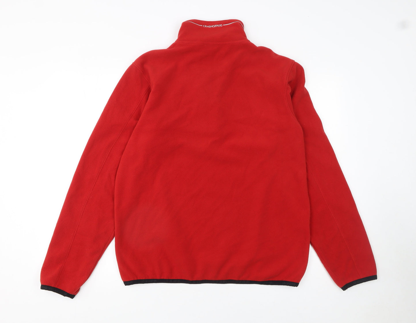 Craghoppers Men's Red Fleece 1/4 Zip Pullover Sweatshirt M