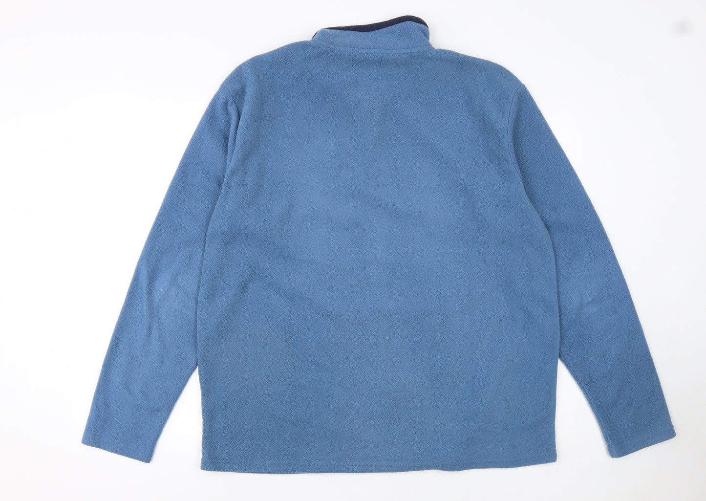 Atlas For Men Blue Fleece 1/4 Zip Pullover Sweatshirt Men's L
