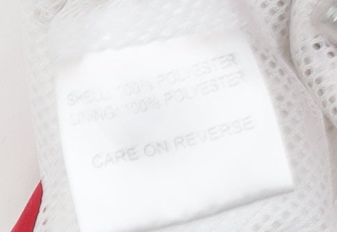 Starter Womens White Red Trim Track Jacket Size 16 Lightweight Sportswear