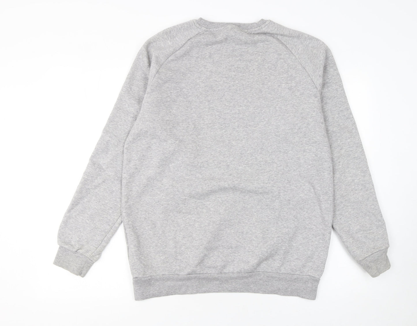 Adidas Womens Grey Crew Neck Sweatshirt XS Classic Logo Pullover