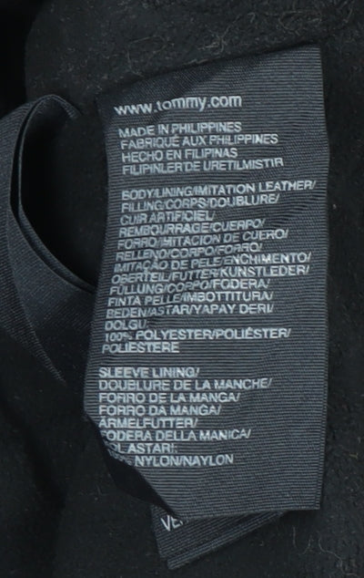 Tommy Hilfiger Men's Red Quilted Faux Leather Jacket Size L