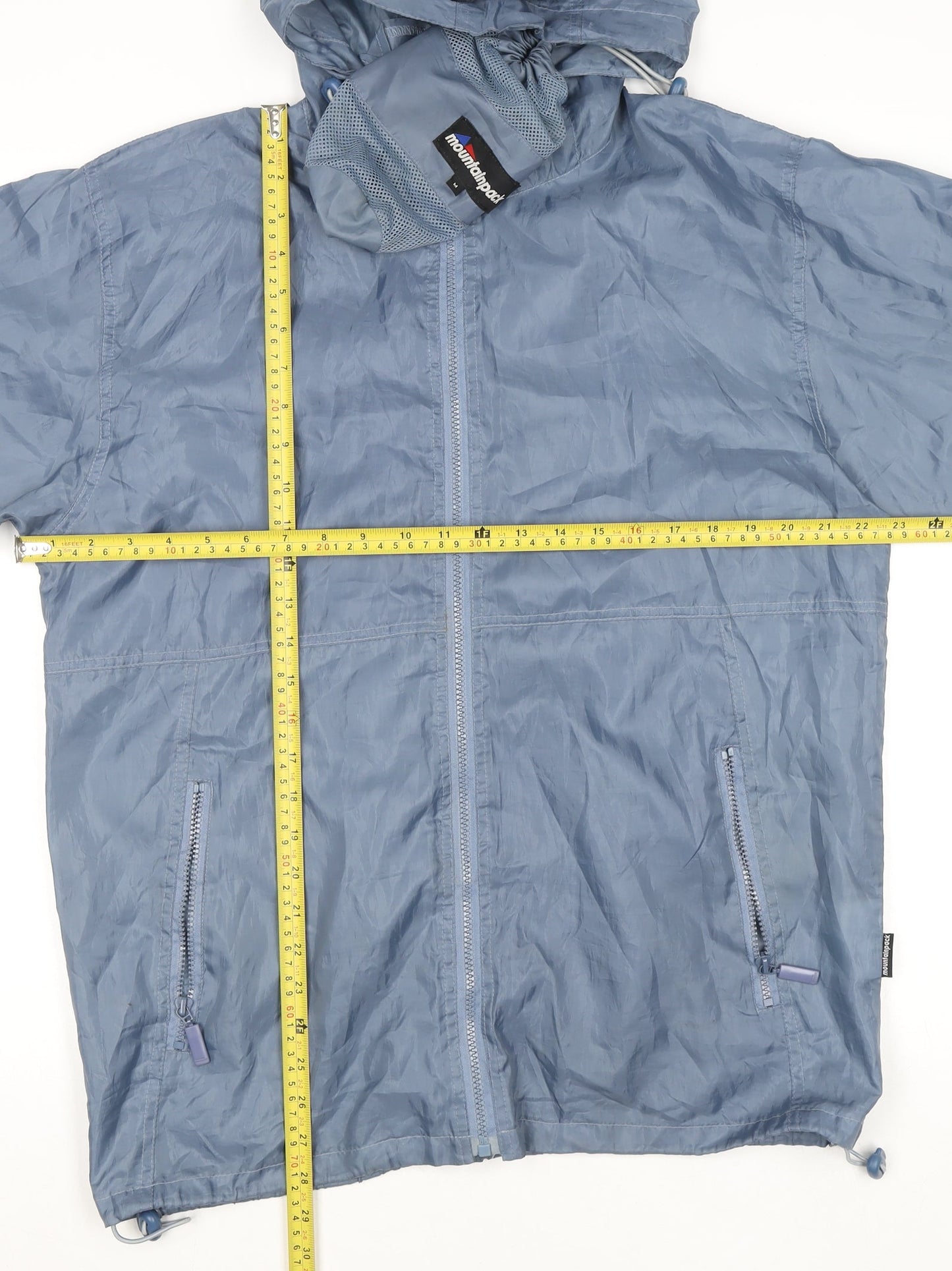 Mountainpack Men's Blue M Hooded Lightweight Windbreaker Jacket