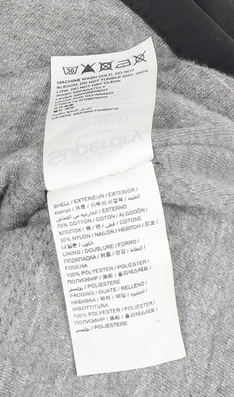 Superdry Women's Black Hooded Puffer Waistcoat Size S Outdoor Winter