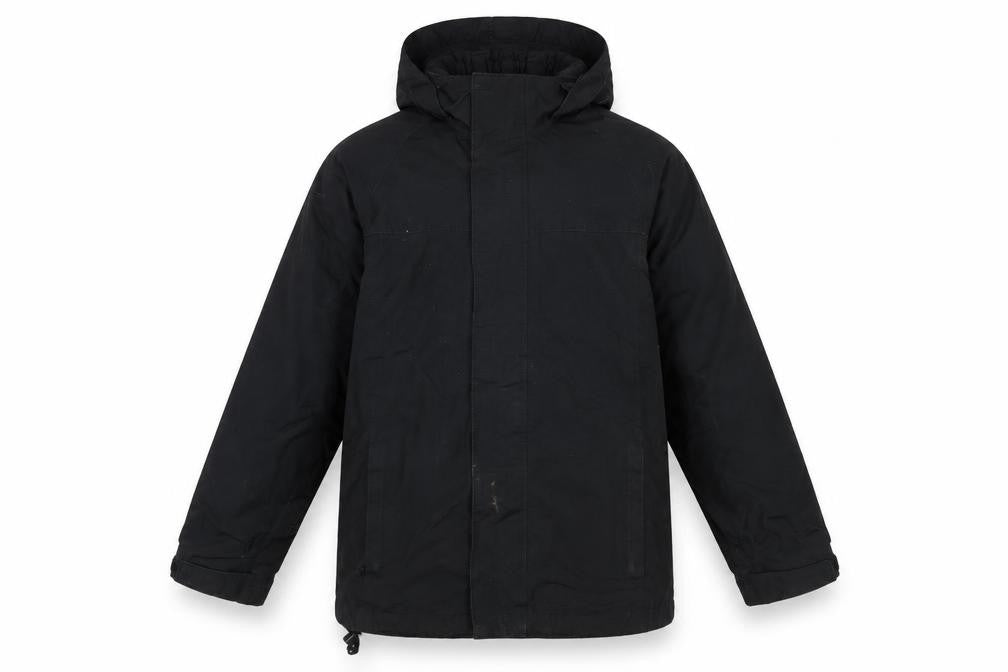 Trespass Boys Black Waterproof Hooded Parka Jacket 11-12 Years