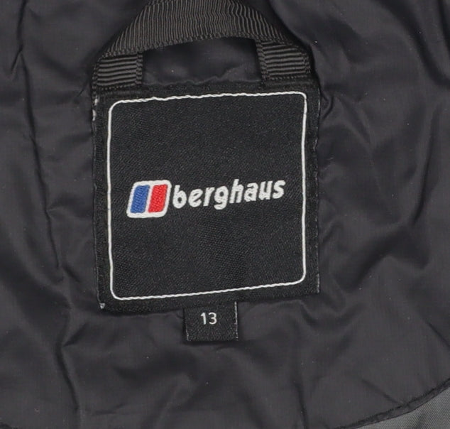 Berghaus Boys Black 13 Years Hooded Puffer Jacket Winter Coat