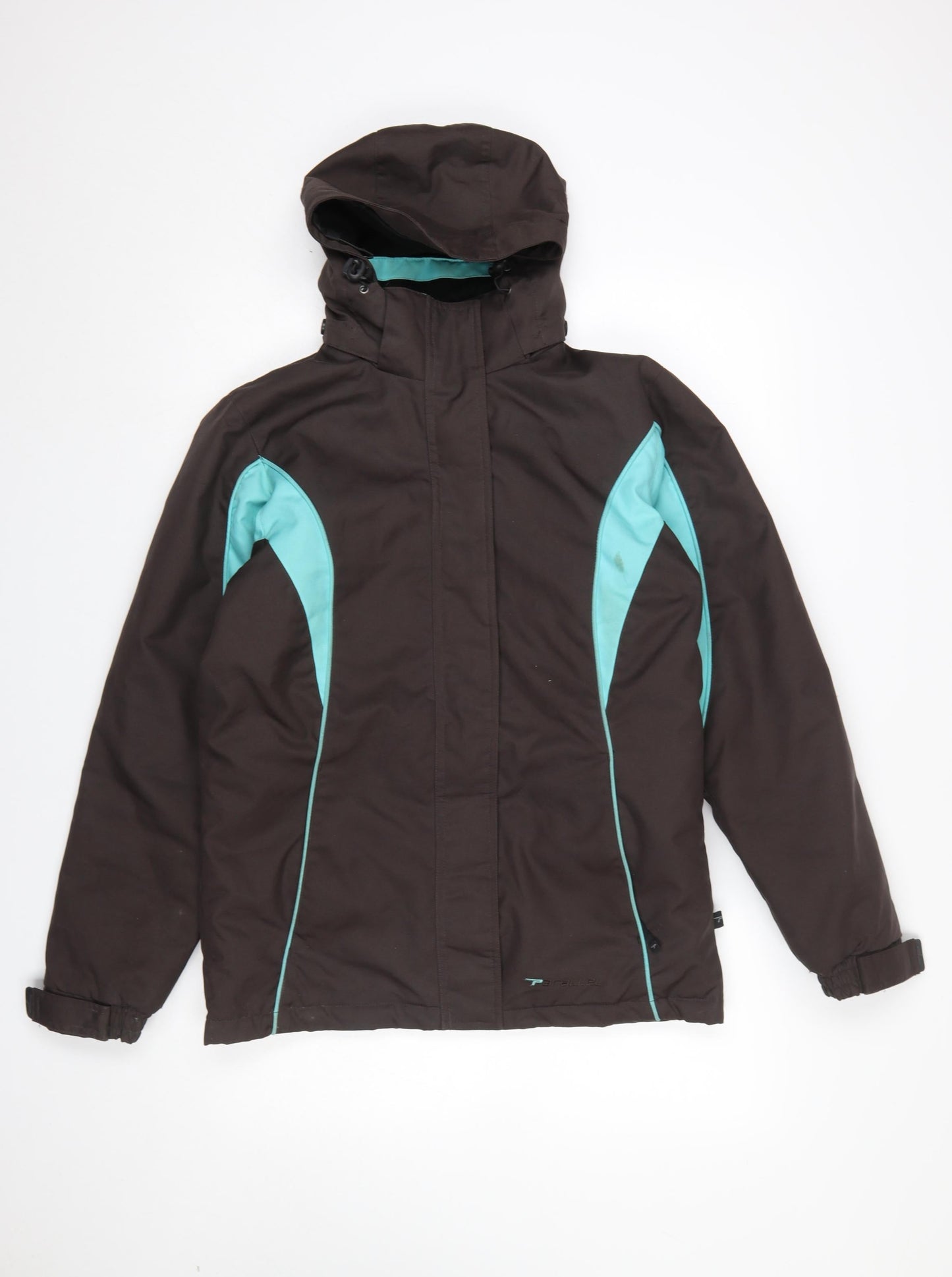 Parallel Women’s Brown Ski Jacket Size 8 Hooded Waterproof Winter Coat