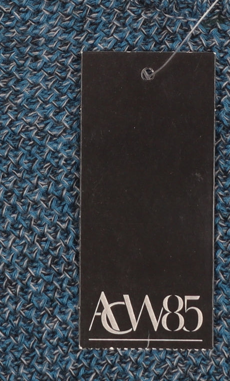 ACW85 Men’s Blue Cotton Knit Crew Neck Pullover Jumper Size L