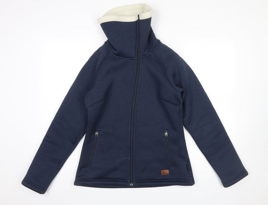 Jack Wolfskin Women's Blue Soft Shell Fleece Jacket Size 10