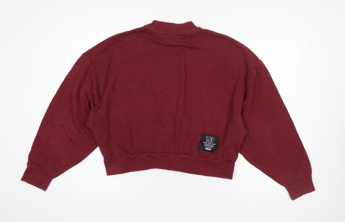 Kooples X Sport Women's Red Relaxed Fit Cotton Sweatshirt Size 2