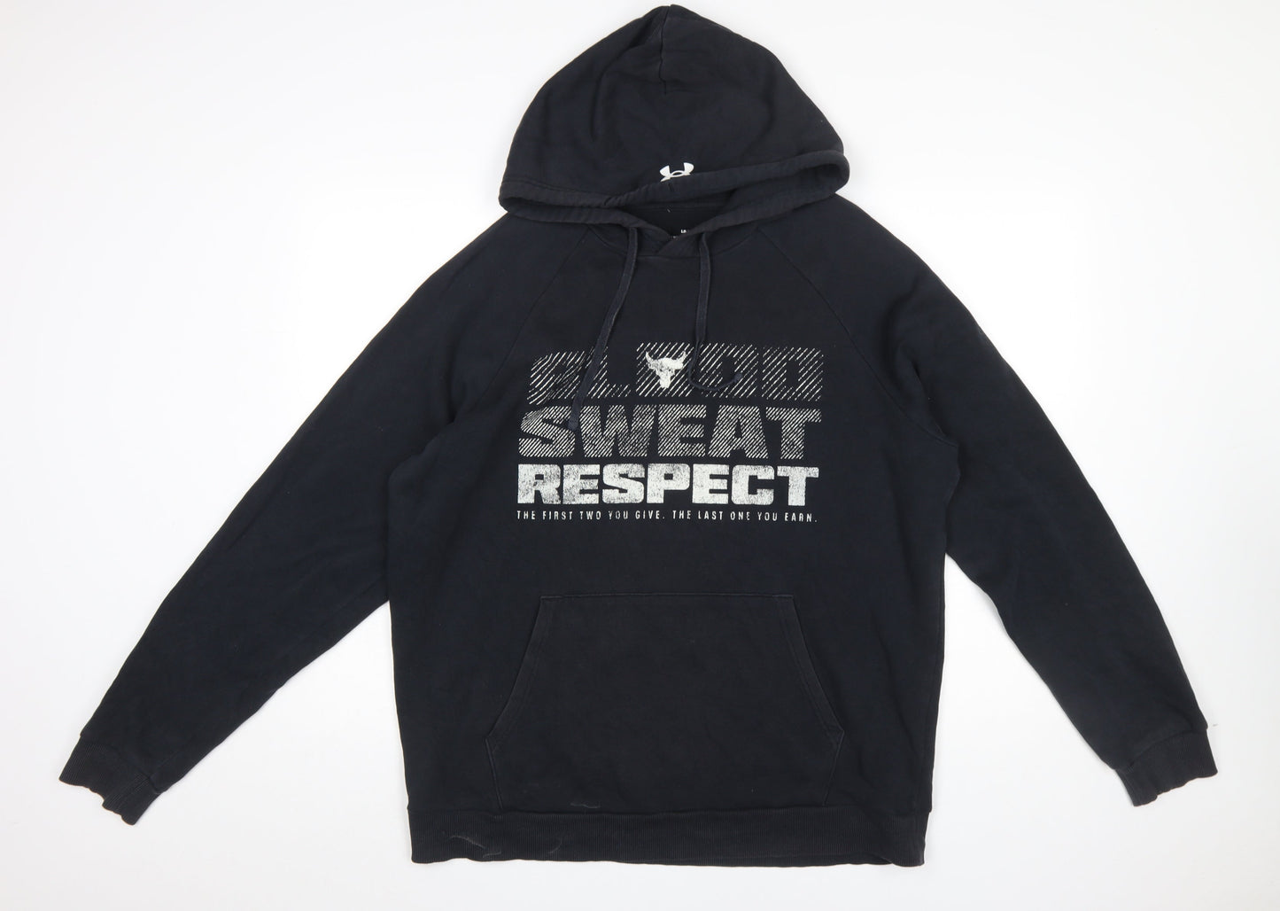 Under Armour Men’s Black Blood Sweat Respect Pullover Hoodie Size L
