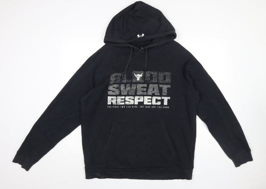 Under Armour Men’s Black Blood Sweat Respect Pullover Hoodie Size L
