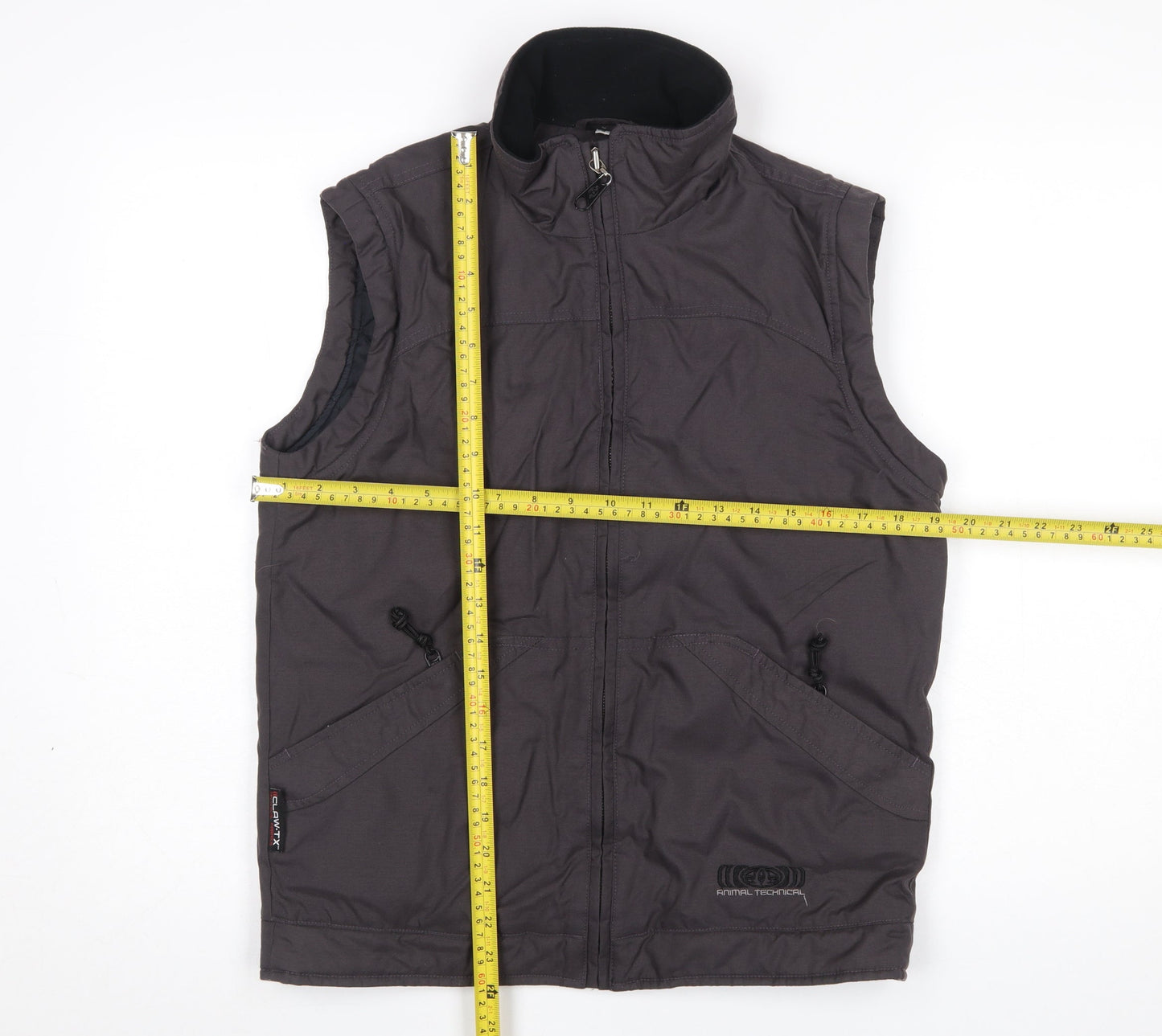 Animal Men's Grey Technical Softshell Bodywarmer Waistcoat S