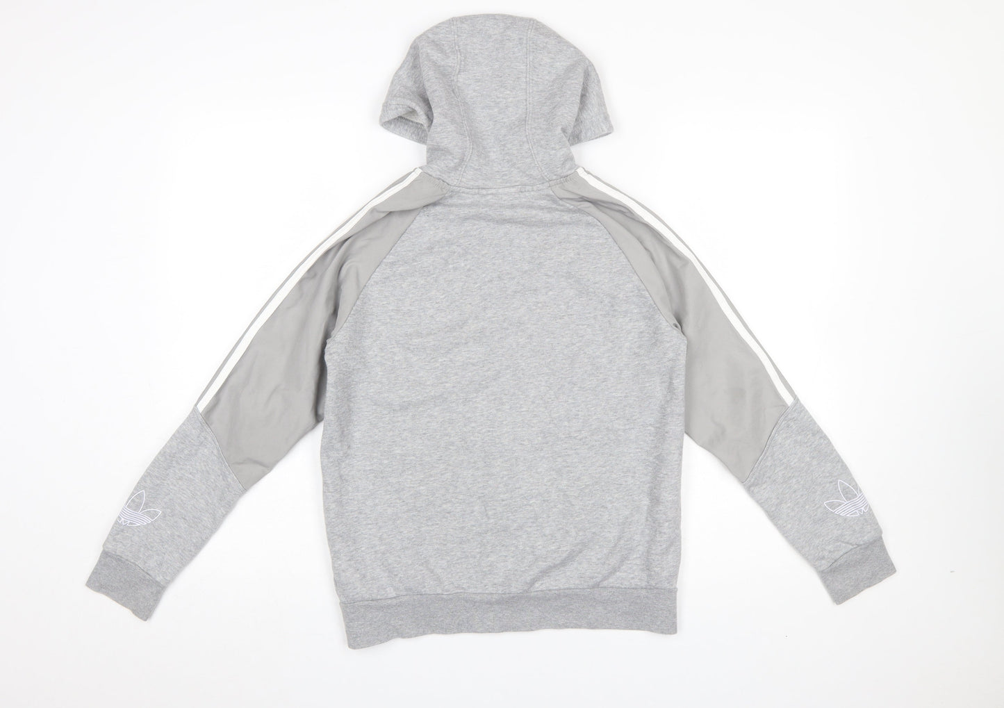 Adidas Girls Grey Full Zip Hoodie 12-13 Years Sports Fleece Jacket