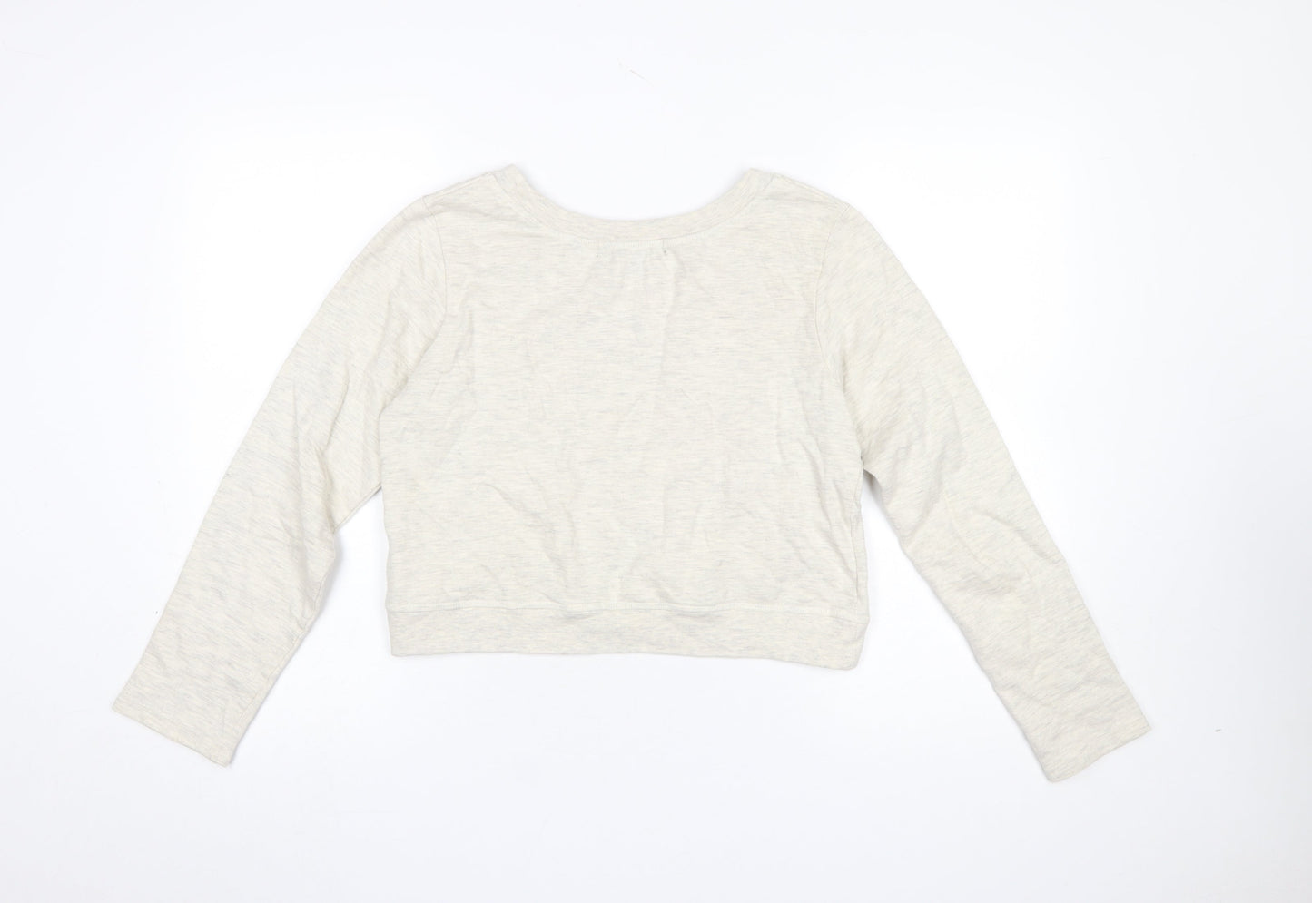 Brat & Suzie Women's Beige Fox Print Pullover Sweatshirt Size S