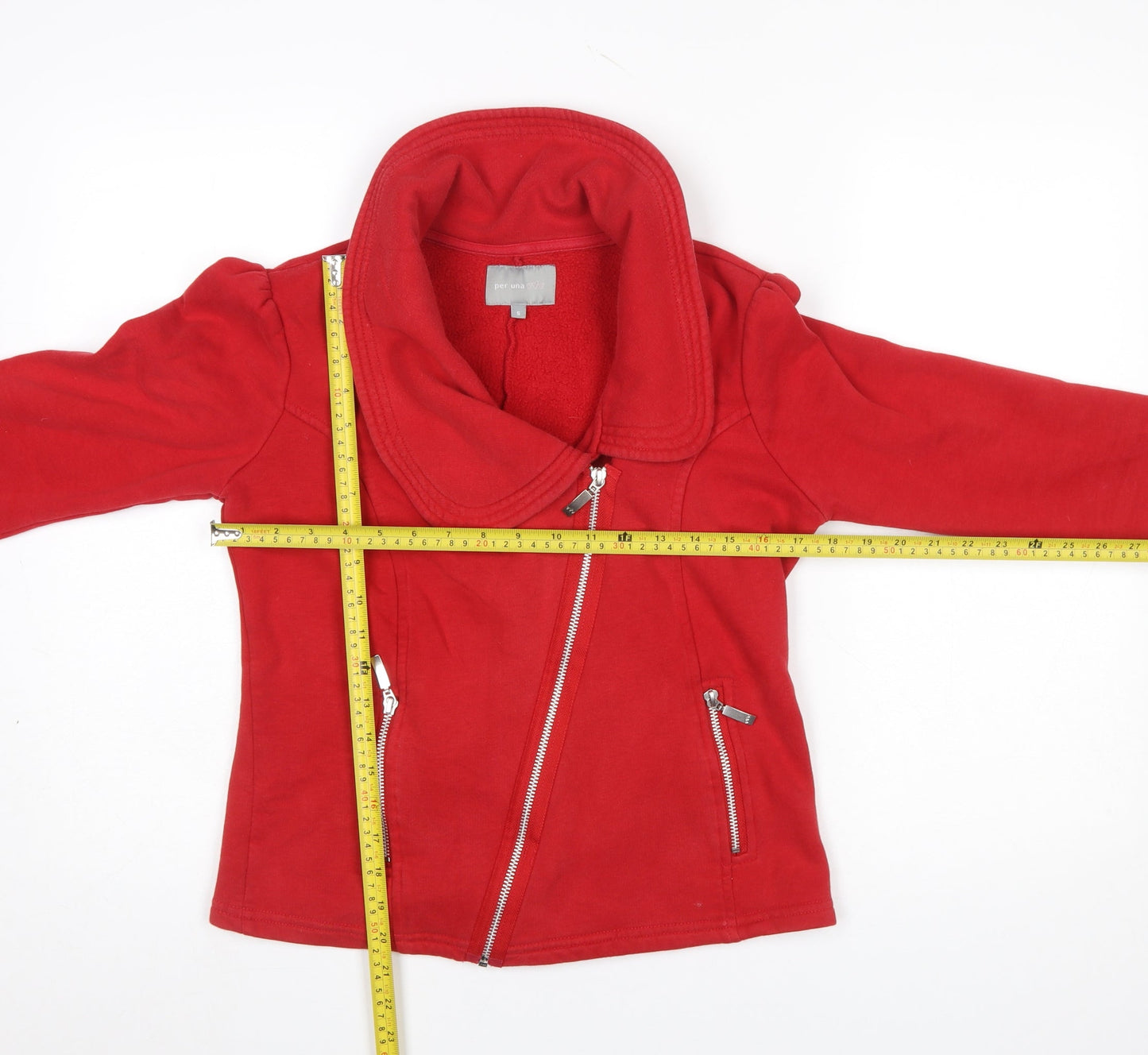 Marks and Spencer Per Una Women’s Red Full Zip Sweatshirt Jacket Size S