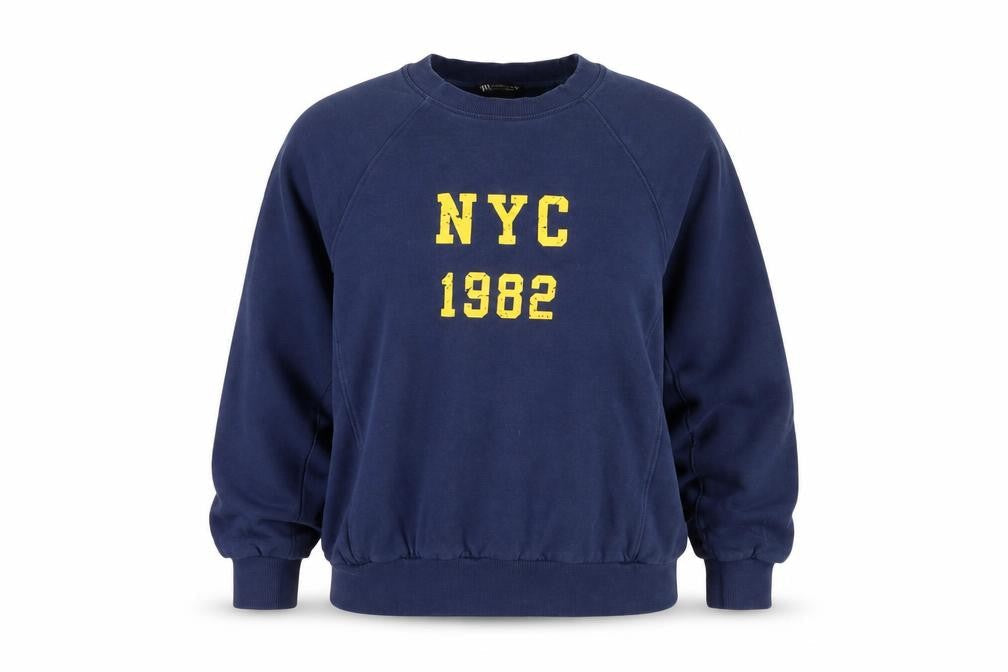 Zara Women Navy Blue NYC 1982 Pullover Sweatshirt Size S