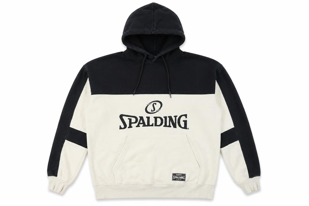Pull & Bear Spalding Men’s Beige Black L Pullover Hoodie