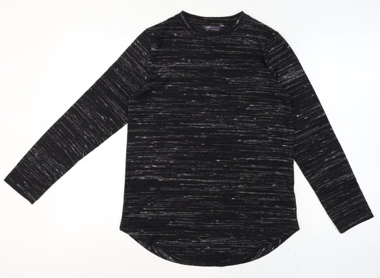 Marks and Spencer Women's Black Mix Long Sleeve Jersey Top Size 10