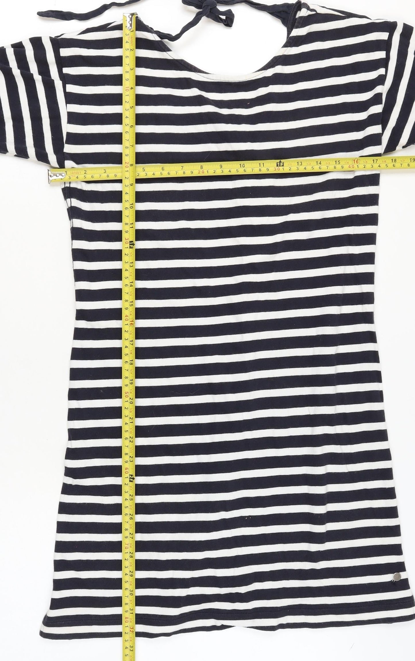 L.O.G.G. Women's Multicoloured XS T-Shirt Dress Nautical Cotton
