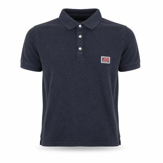 Superdry Boys Blue Polo Shirt Size L Slim Fit Vintage Logo