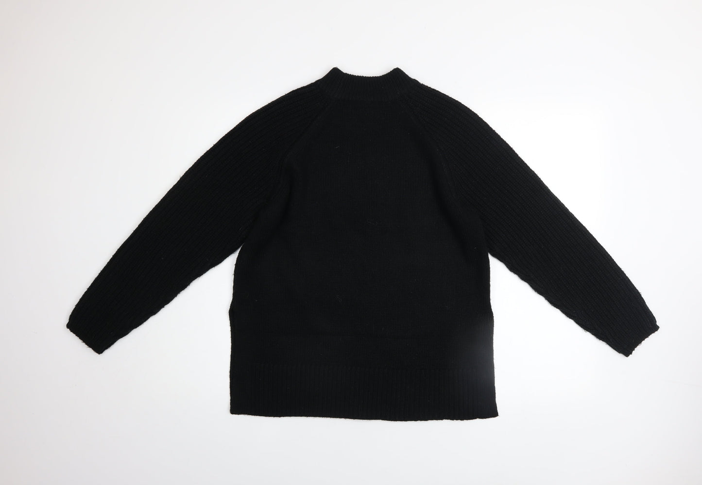 Marks and Spencer Women’s Black Mock Neck Knit Jumper Size S