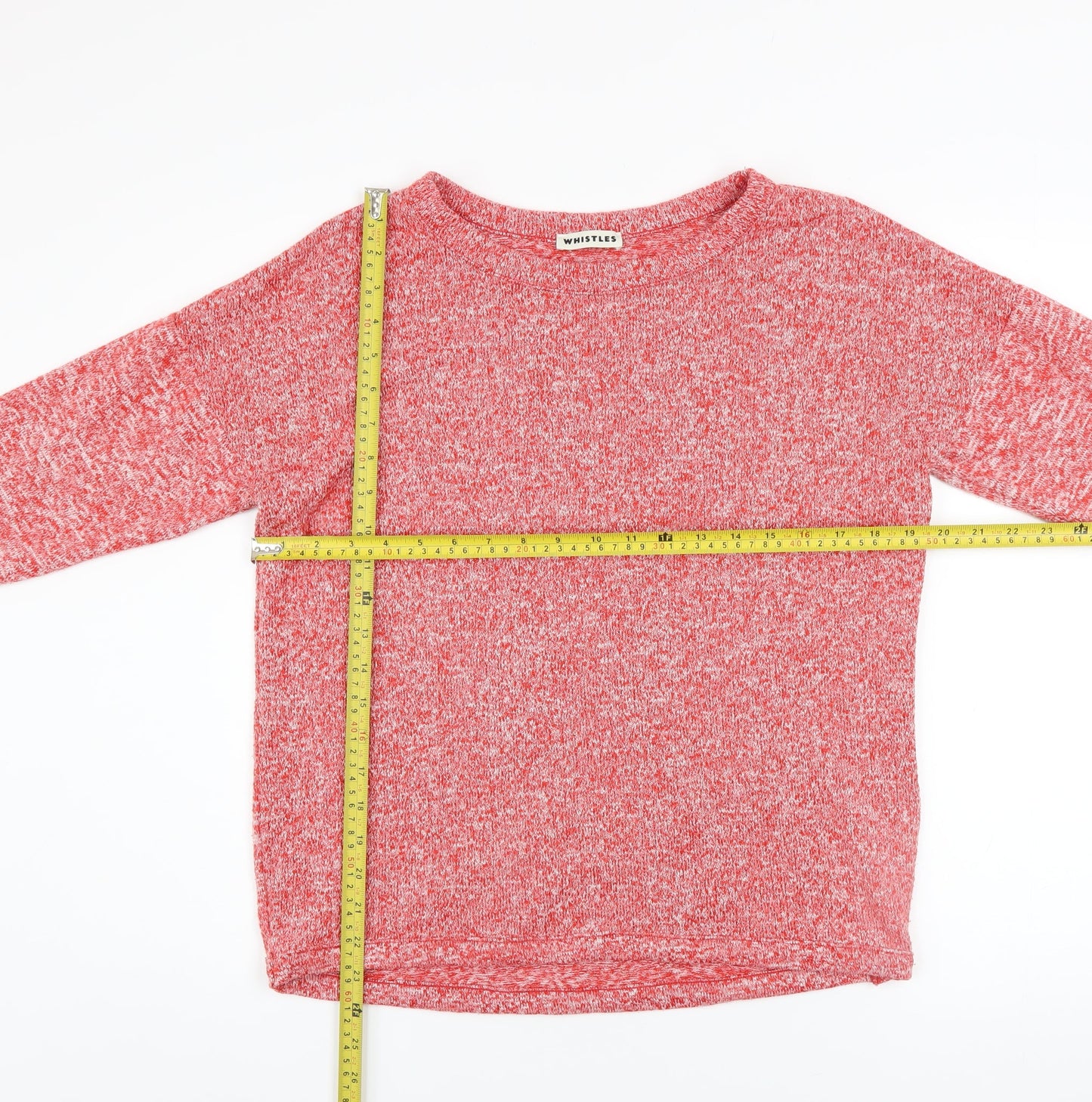 Whistles Women’s Red Knit Pullover Jumper Size 10