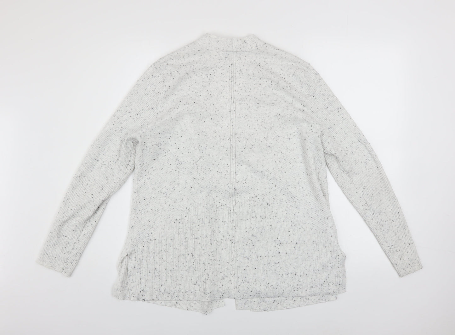 Verve Ami Women’s Grey Knit Long Sleeve Open Cardigan L