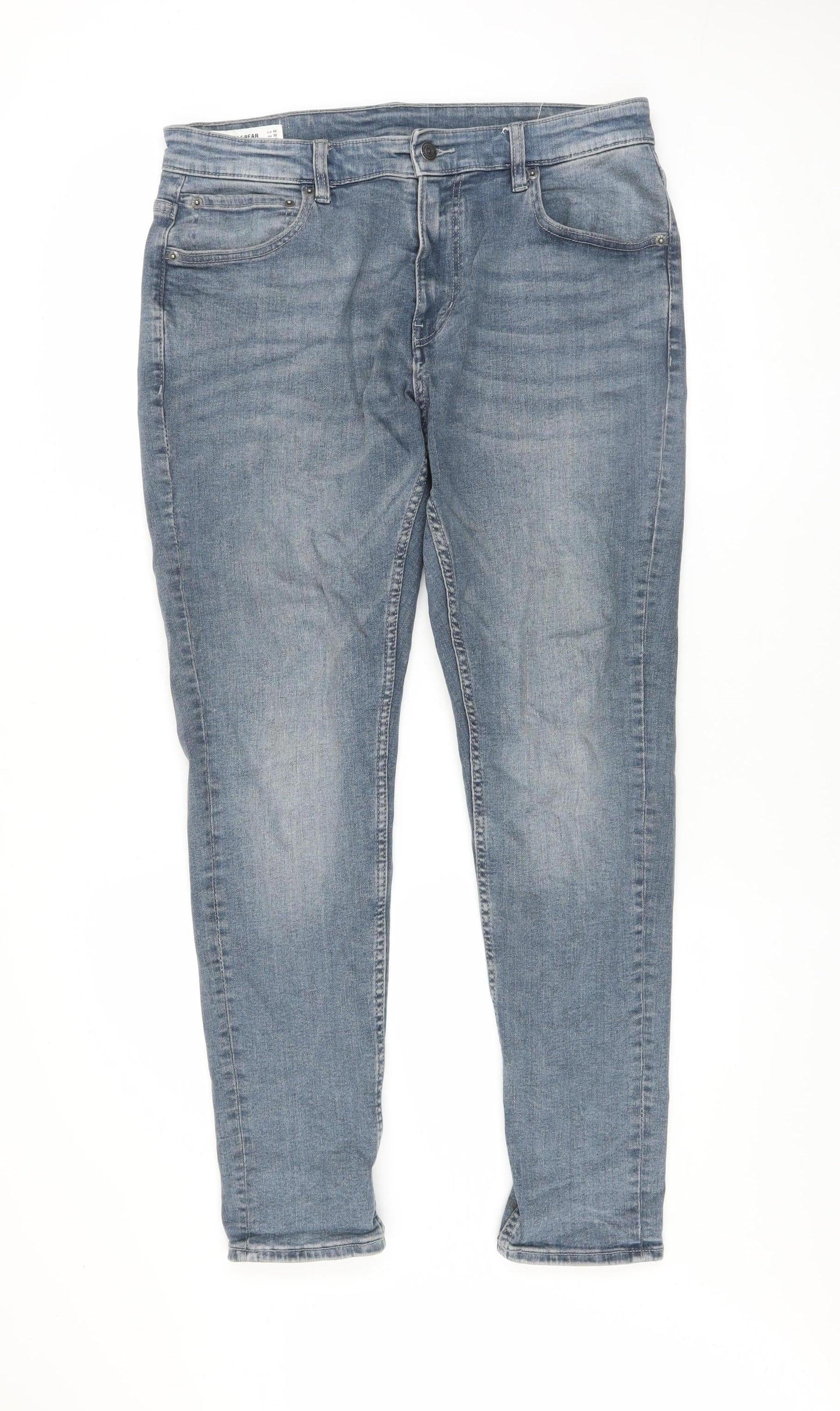 Pull&Bear Men's Blue Slim Fit Denim Jeans Size 32 Straight