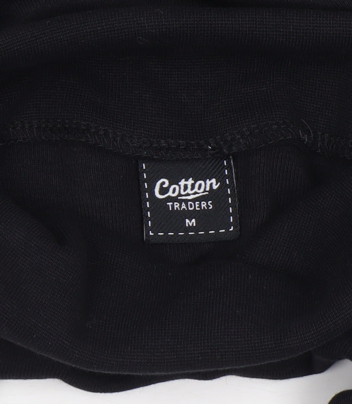 Cotton Traders Men's Black Roll Neck Long Sleeve Top Size M