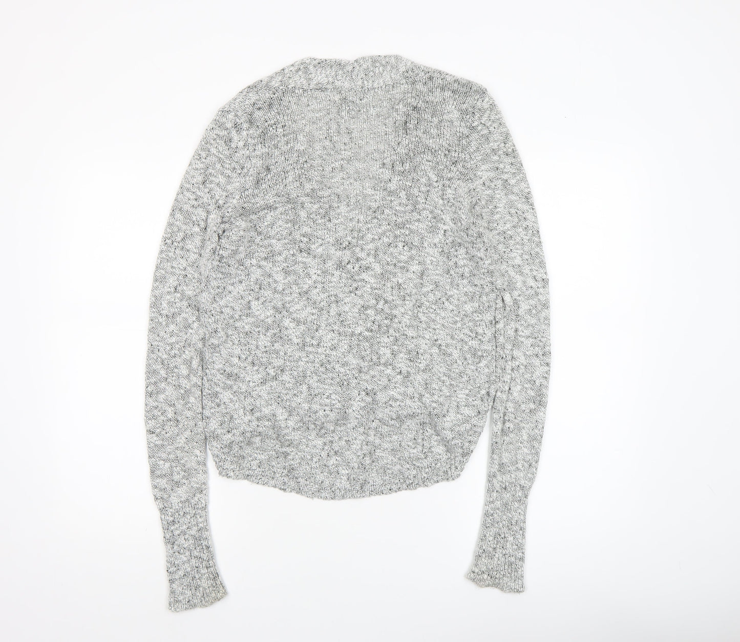Abercrombie & Fitch Women’s Grey Knit Wrap Jumper Size S