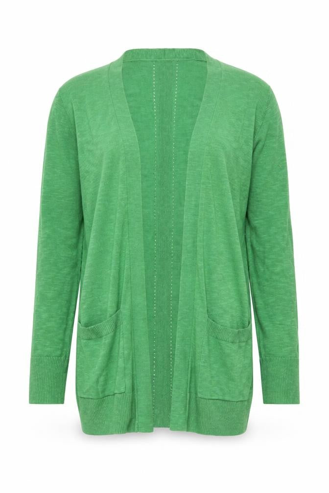 White Stuff Women’s Green Cotton Linen Cardigan UK 8 Lightweight