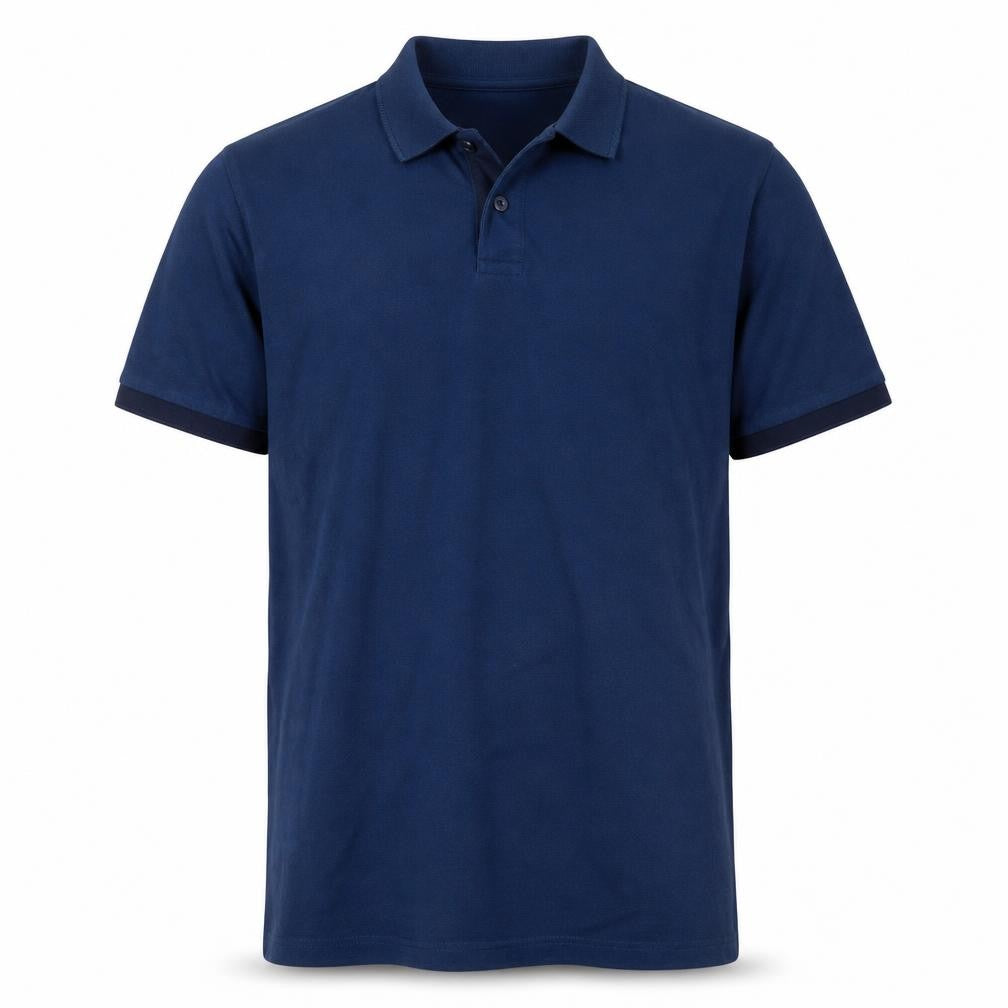 BOSS Men's Blue Regular Fit Luxury Cotton Polo Shirt XL