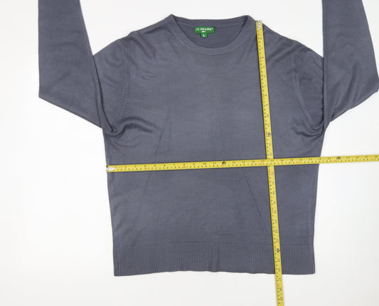 Le Shark Men's Grey L Pullover Crew Neck Acrylic Jumper