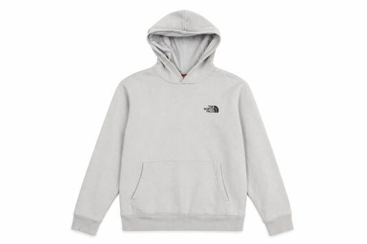 The North Face Boys Grey Pullover Hoodie L Hooded Fleece Sweatshirt
