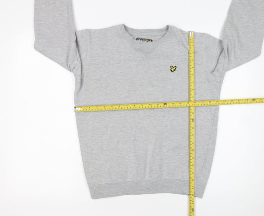 Lyle & Scott Boys Grey Crew Neck Pullover Sweatshirt 14-15 Years