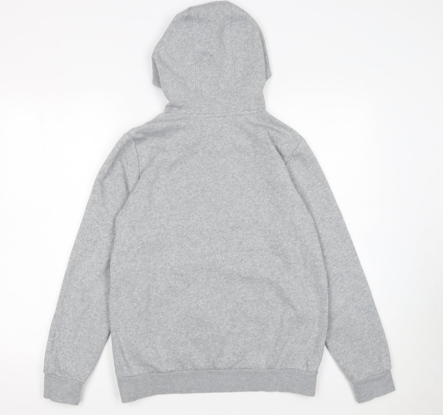 Adidas Boys Grey Hoodie L 13-14 Years Pullover Fleece Sweatshirt