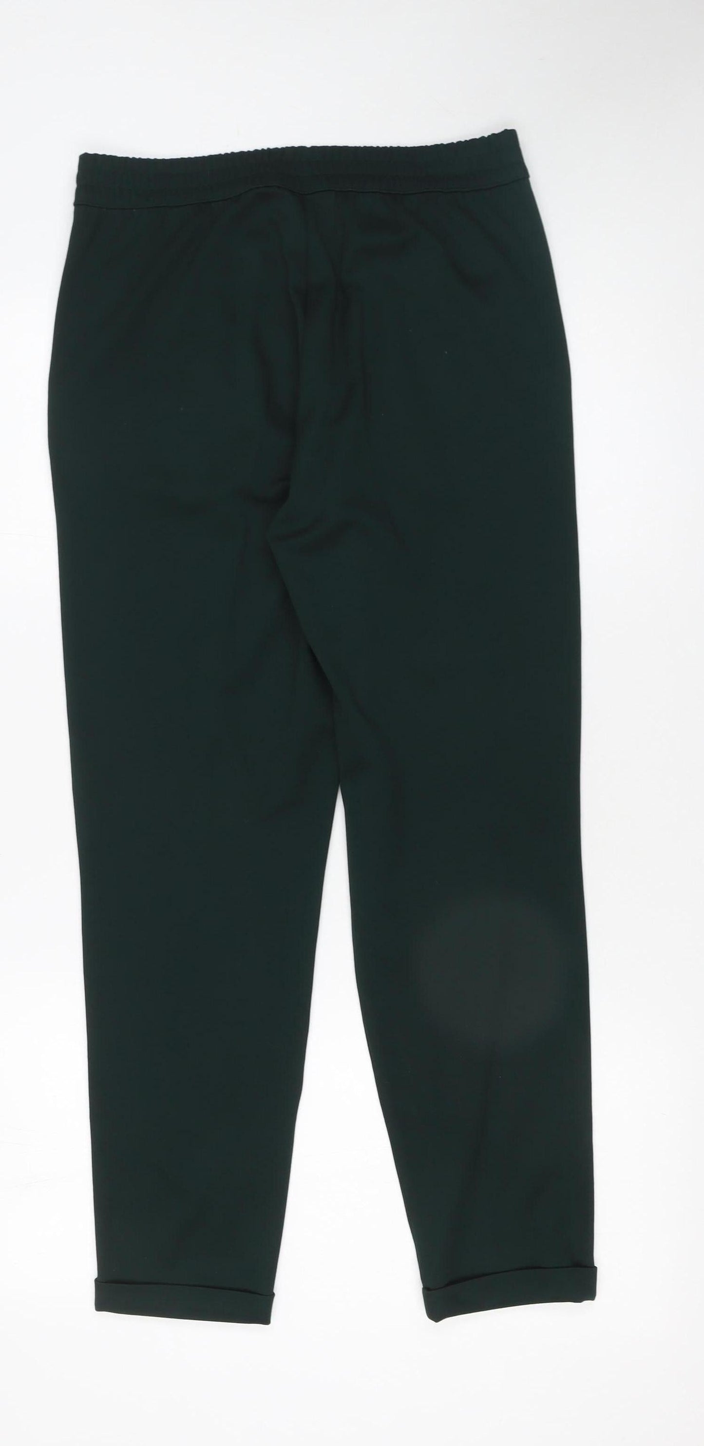 Jacqueline de Yong Women’s Green Tapered Elastic Waist Trousers Size S