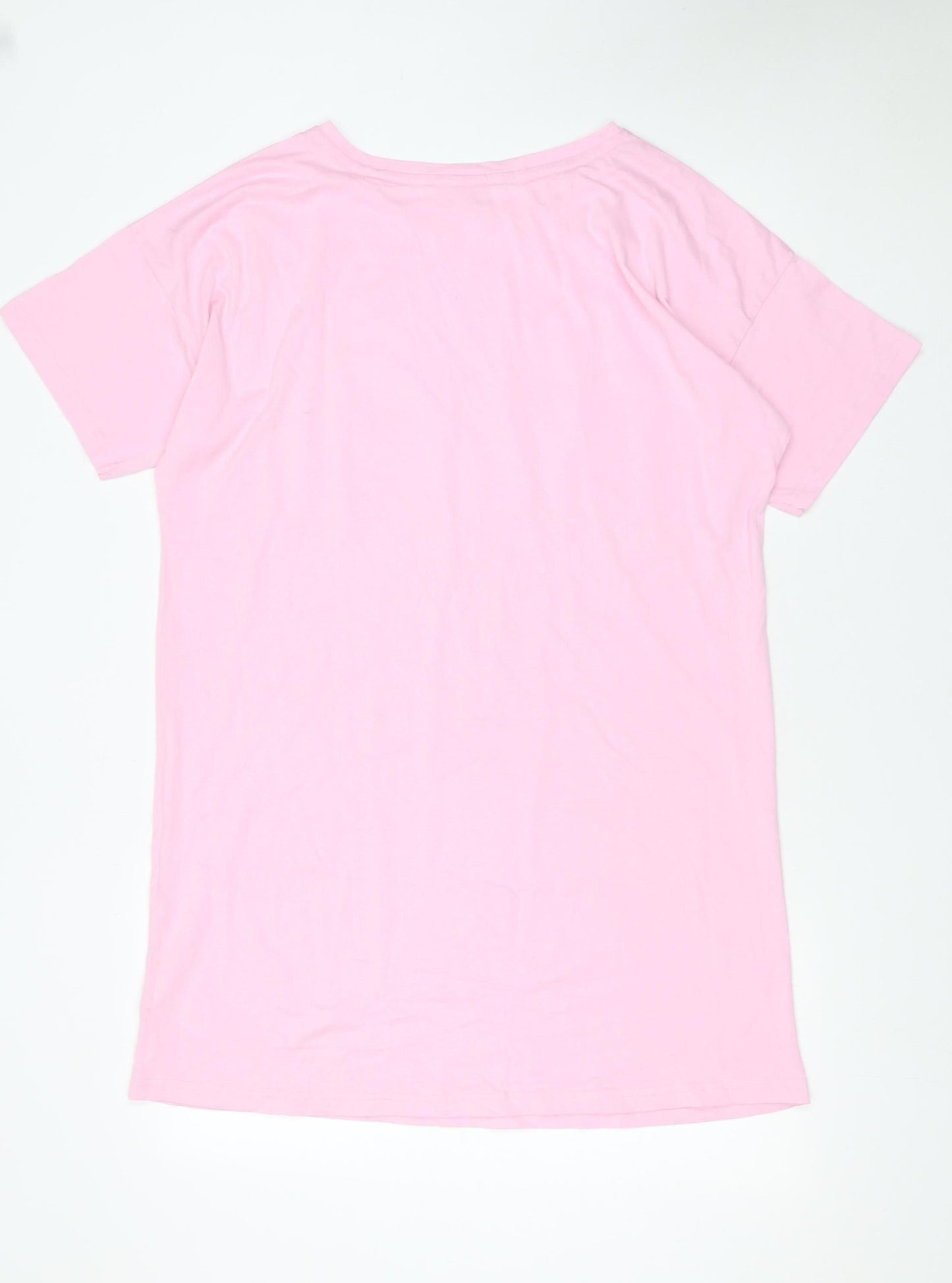 Barbie Womens Pink Cotton Short Sleeve Nightshirt UK 12-14