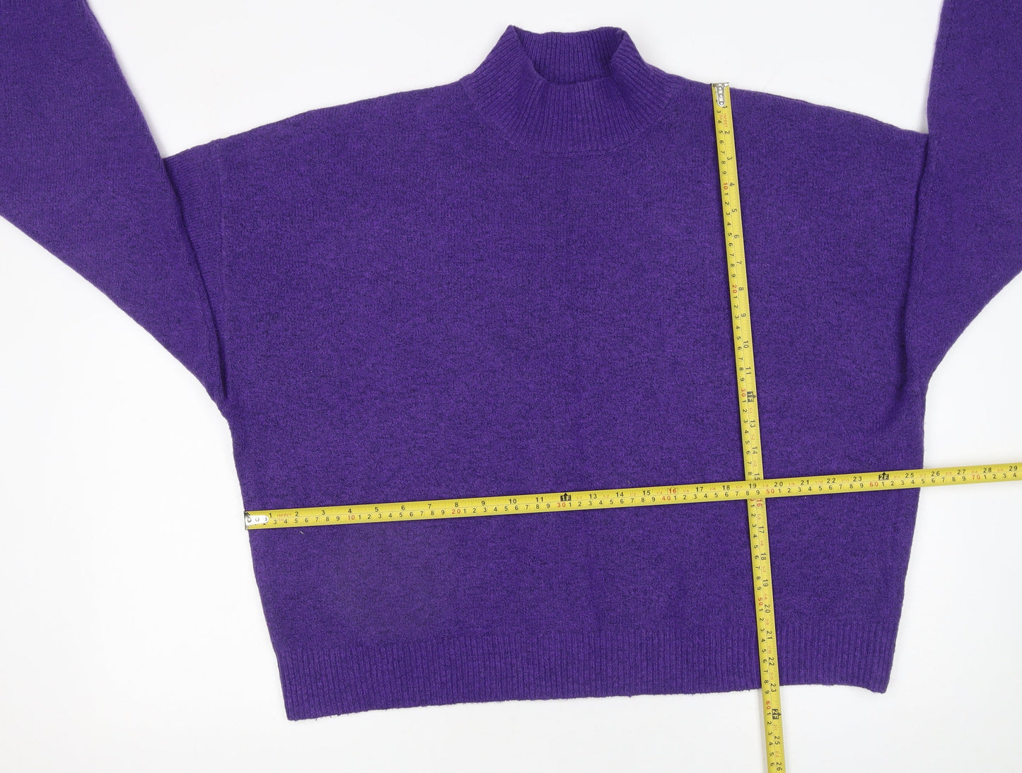 Primark Women’s Purple Mock Neck Pullover Jumper 2XL