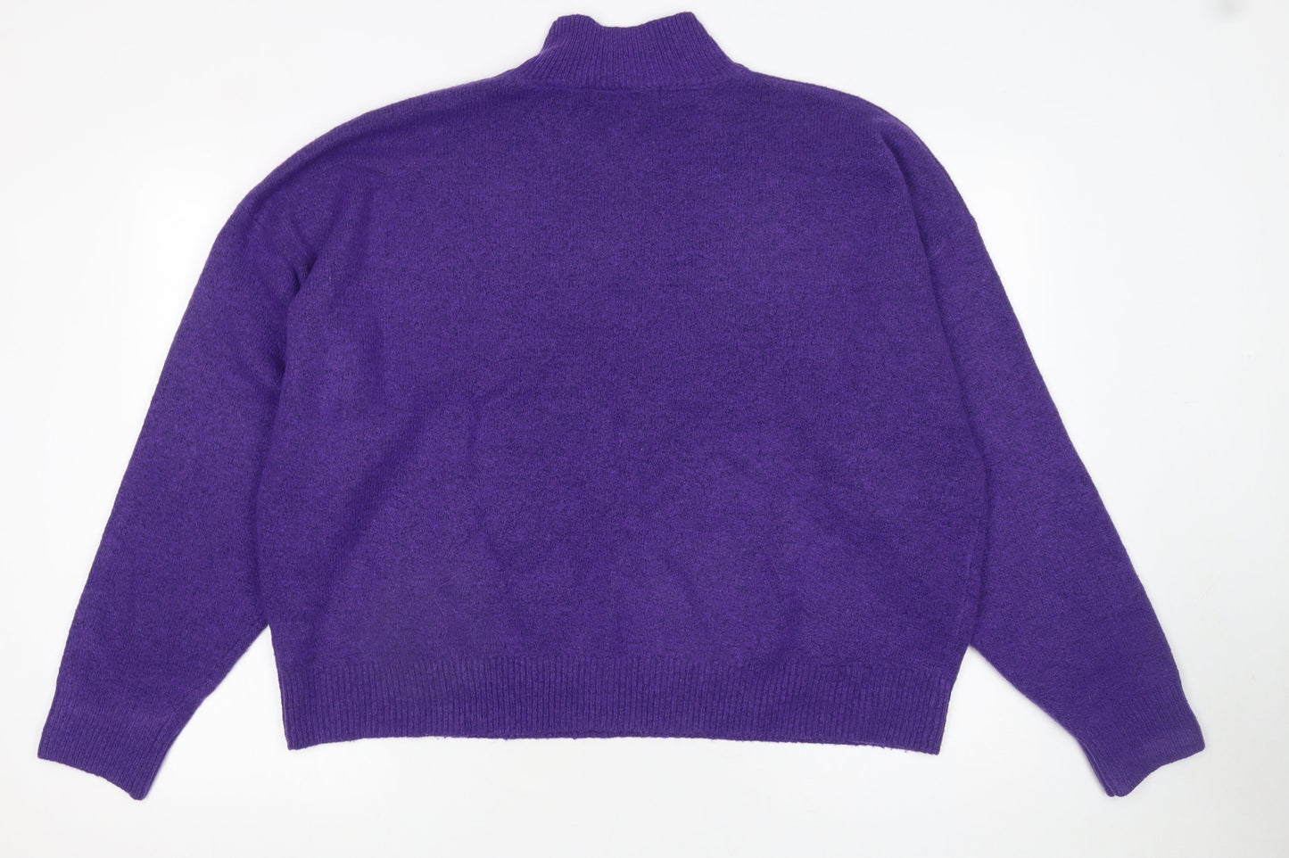 Primark Women’s Purple Mock Neck Pullover Jumper 2XL