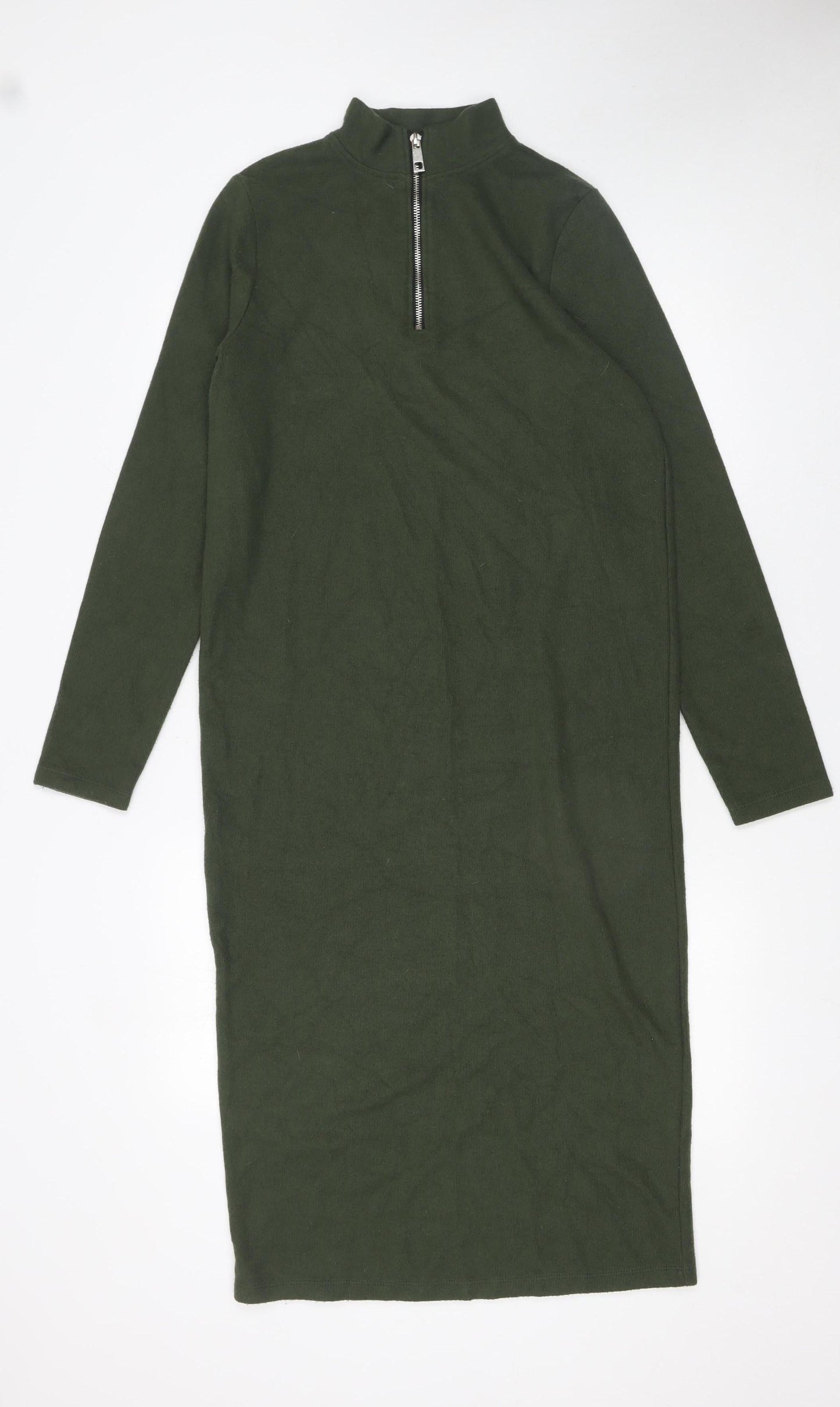 ASOS DESIGN Women’s Green Midi Bodycon Jersey Dress Size 10