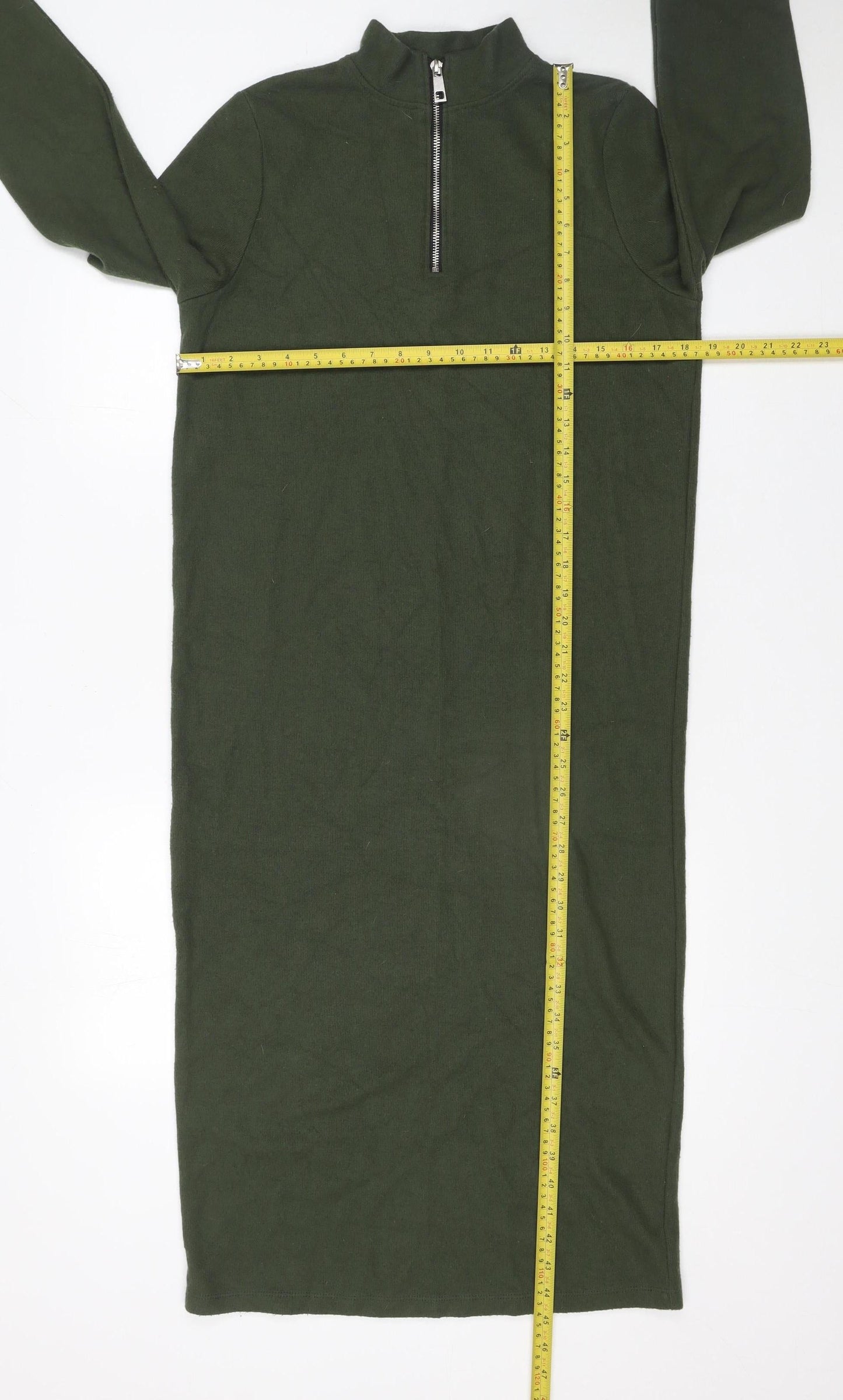 ASOS DESIGN Women’s Green Midi Bodycon Jersey Dress Size 10