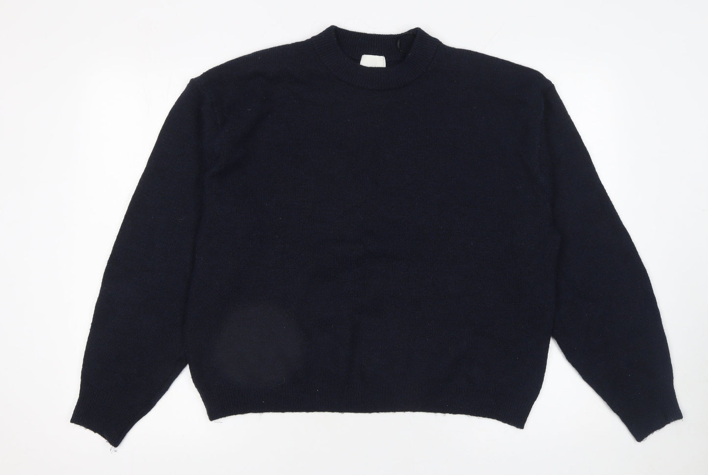 H&M Women's Black Crew Neck Long Sleeve Pullover Jumper Size S